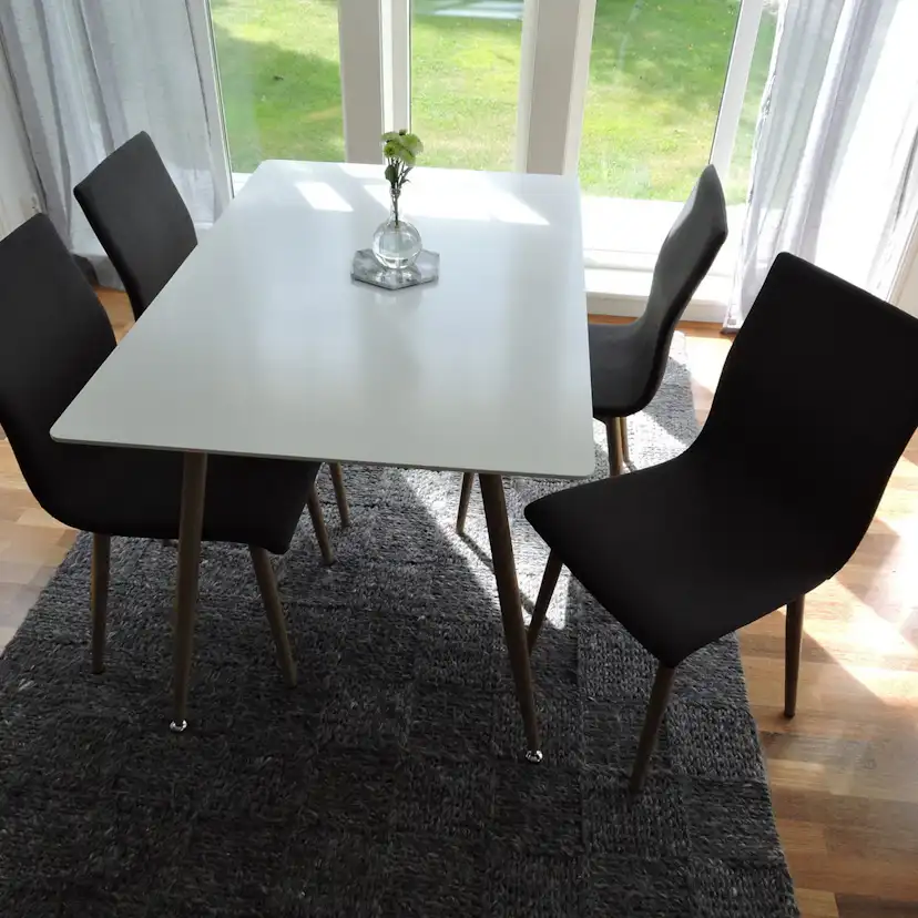 Polar Matbord - Ek-Look / Vit - 120*75*H75 Vit/Ek