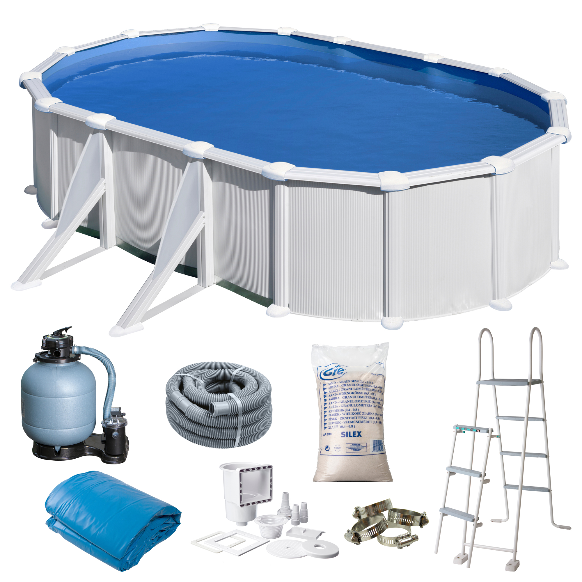 Poolpaket Swim & Fun Basic Pool Oval