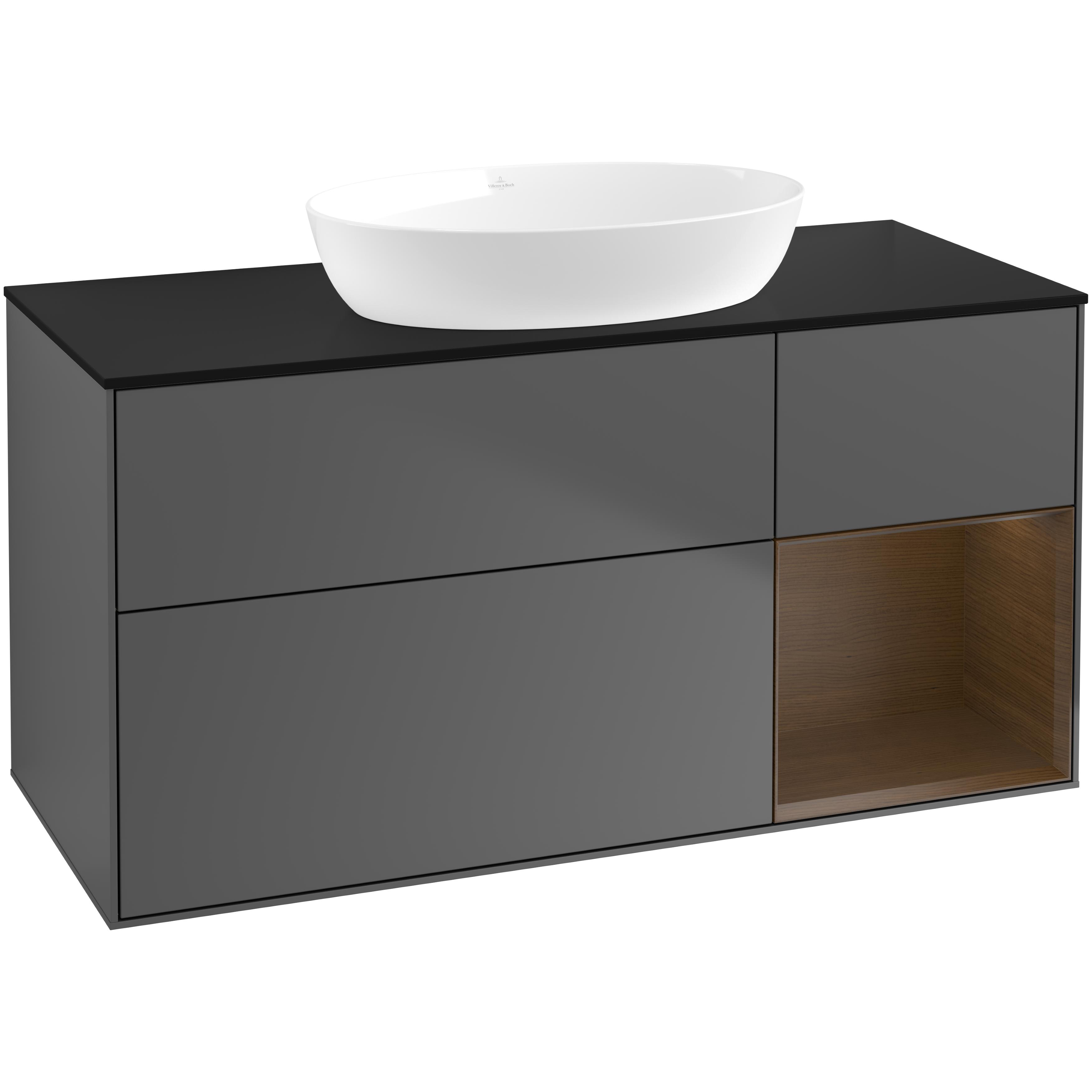 Tvättställsskåp Villeroy & Boch Finion med 3 Lådor Hylla och Bänkskiva för Fristående Tvättställ från Artis & Collaro