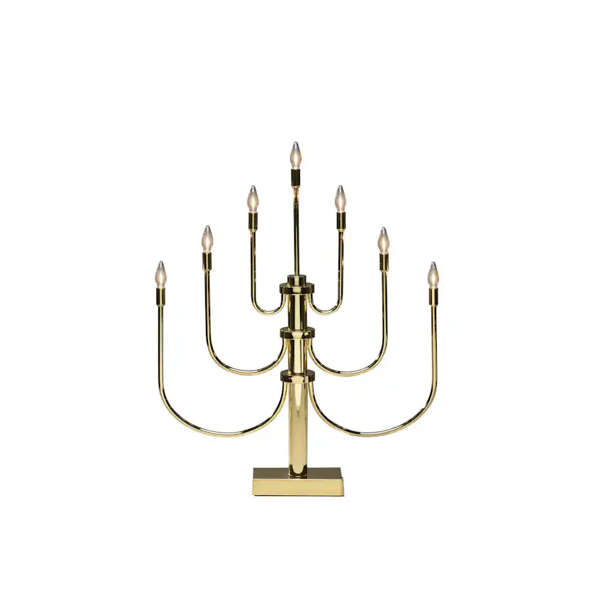 Adventsljusstake Gnosjö Konstsmide 2071-810TR 7 Ljus Mässing