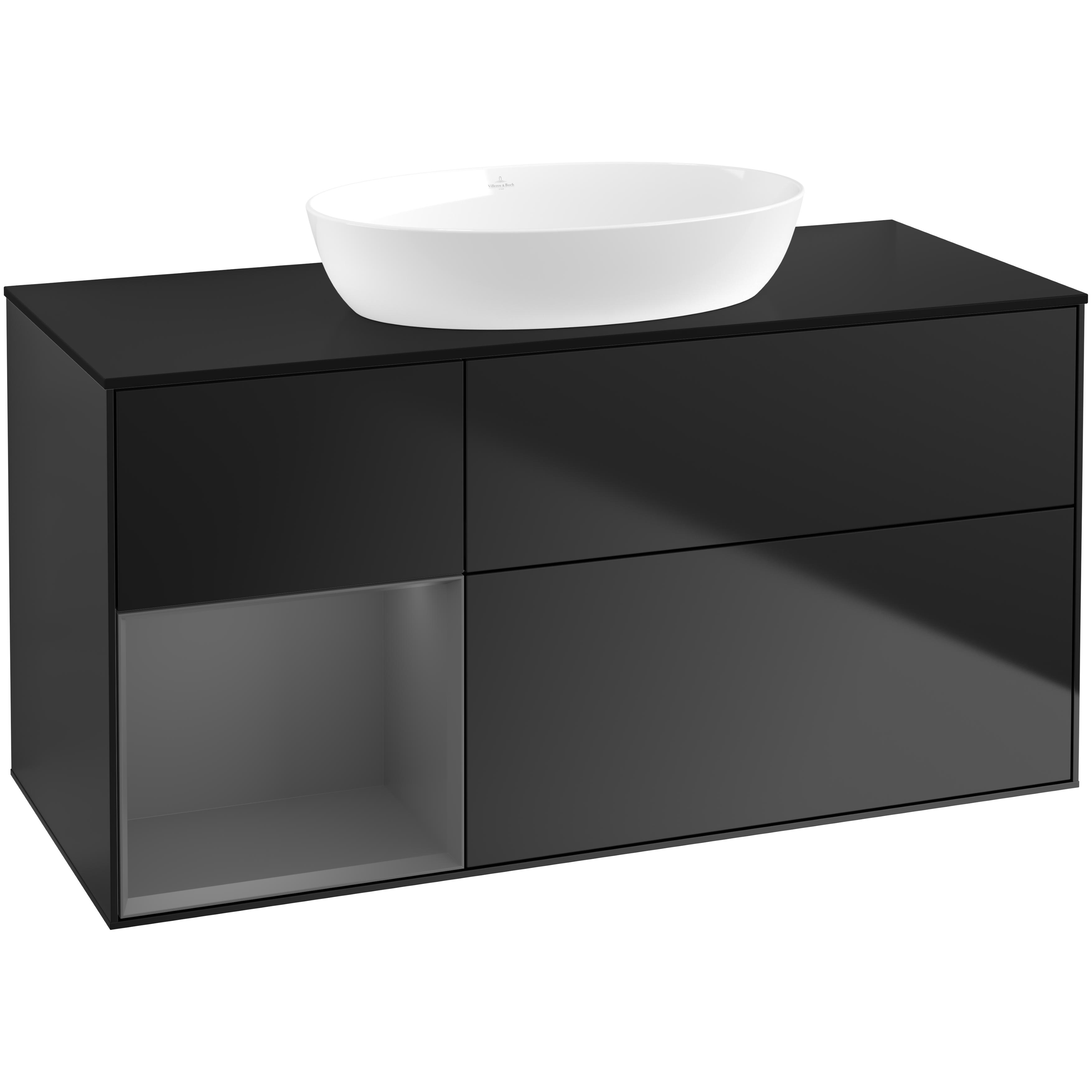 Tvättställsskåp Villeroy & Boch Finion med 3 Lådor Hylla och Bänkskiva för Fristående Tvättställ från Artis & Collaro