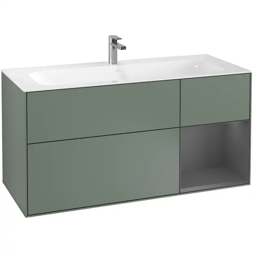 Tvättställsskåp Villeroy & Boch Finion med 3 Lådor och Hylla för Inbyggt Tvättställ