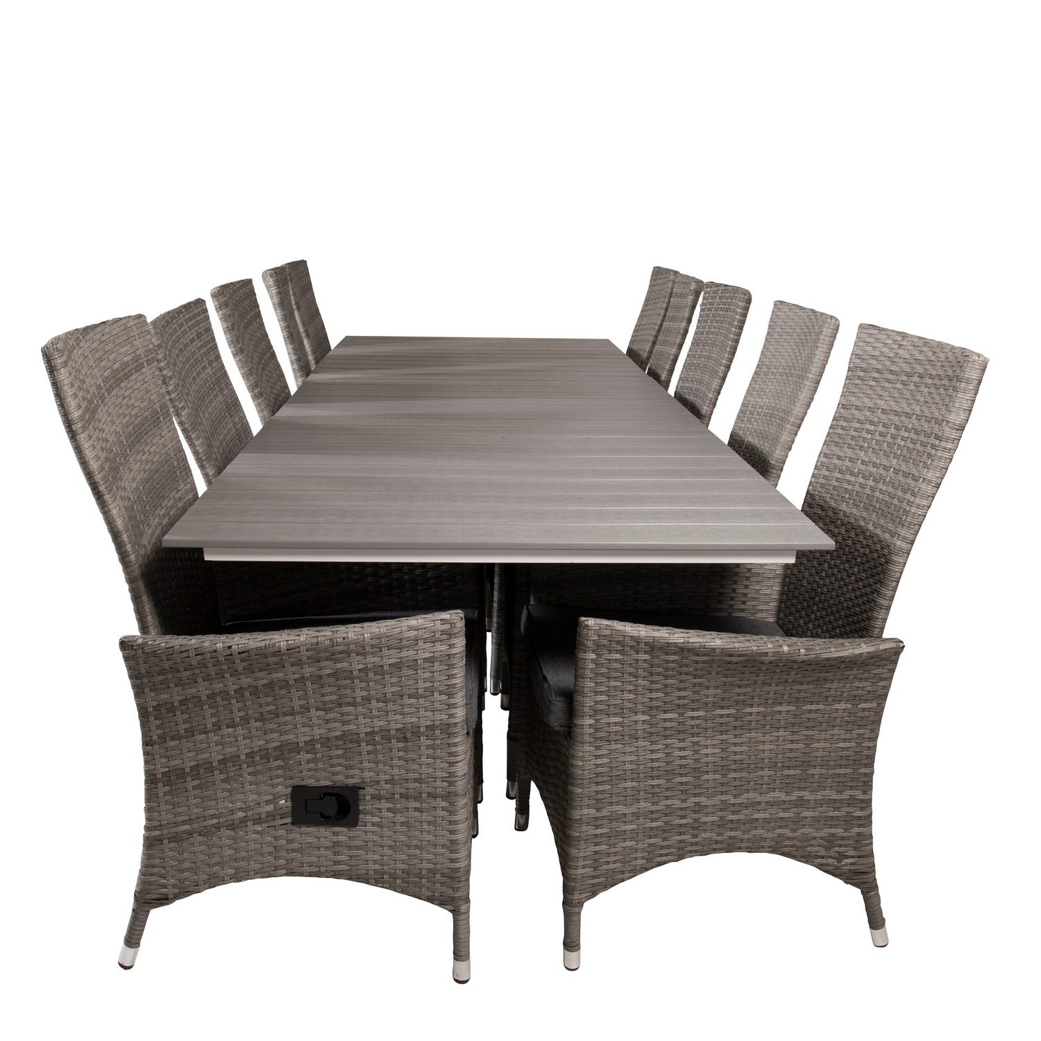 Matgrupp Venture Home Lova 224/324 med 10 Pishi Karmstolar