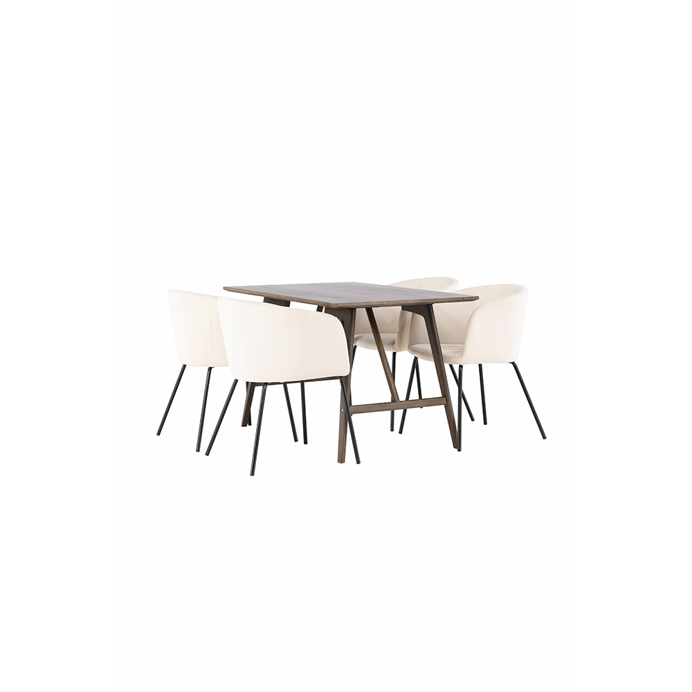 Matgrupp Venture Home Kaseidon med 4 st Berit stolar
