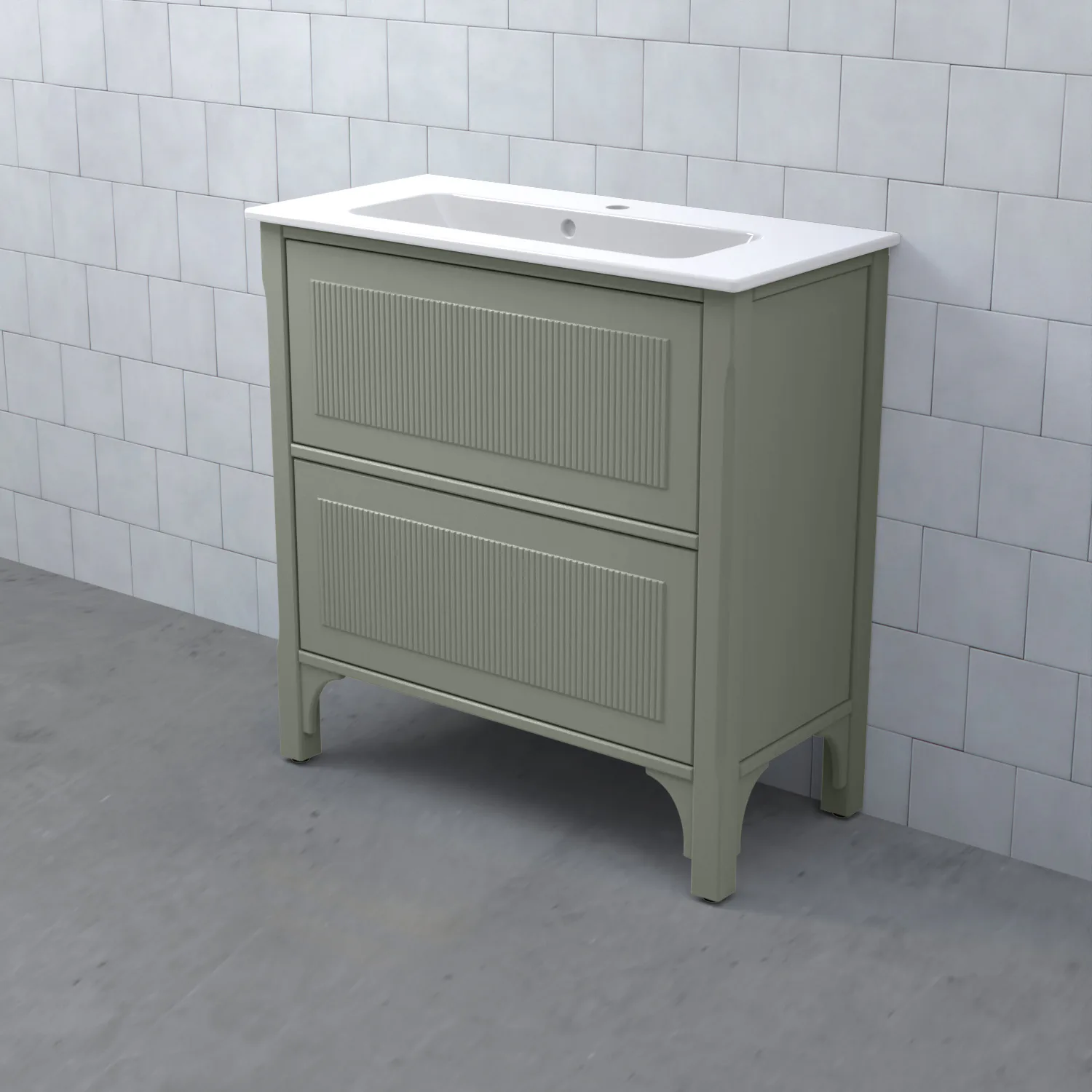 SAGA Kommod 80/40 Harv Mossgrön BxHXD: 800x830x380 mm, Harv Mossgrön