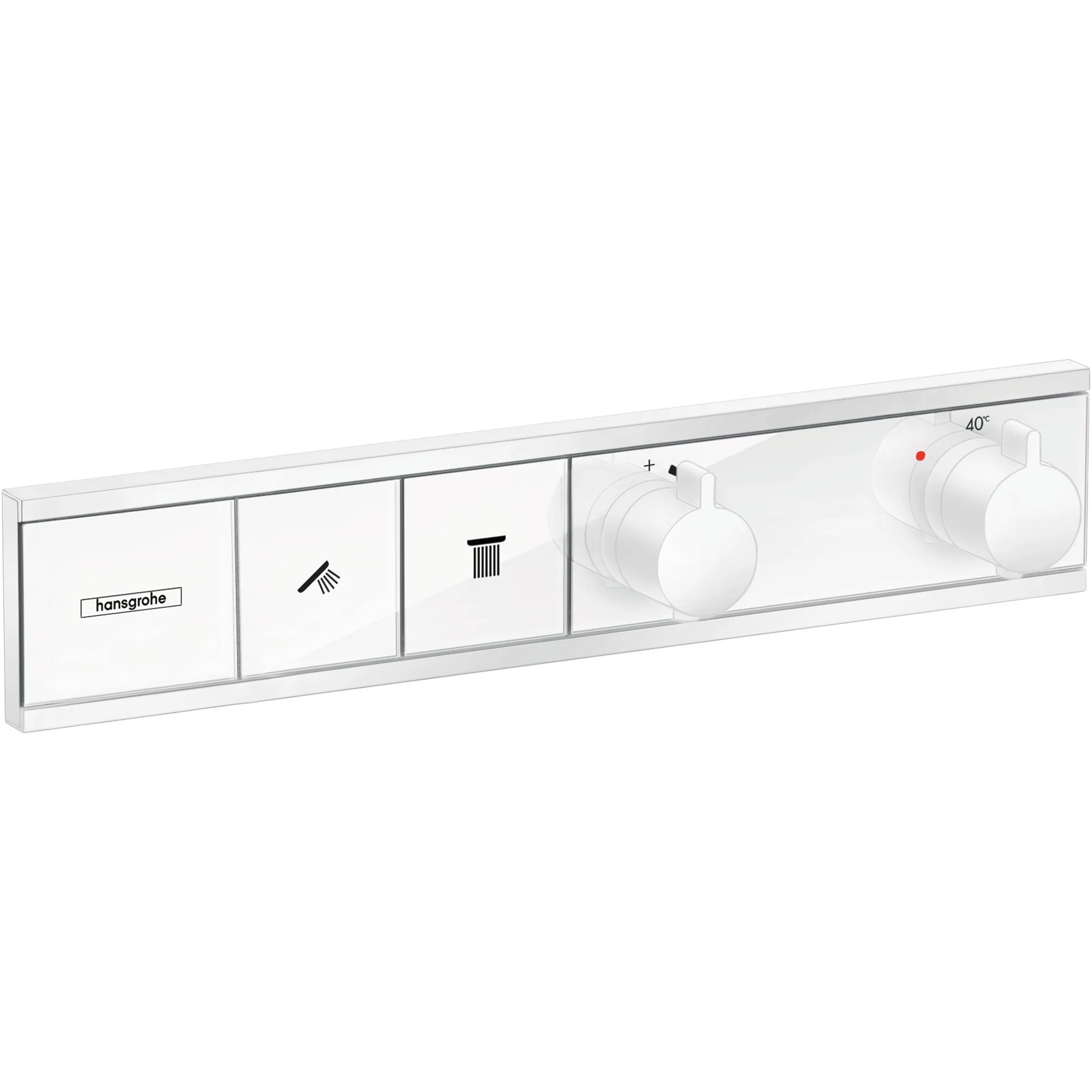 RainSelect Termostat för inbyggnad 2 funktioner Matt Vit