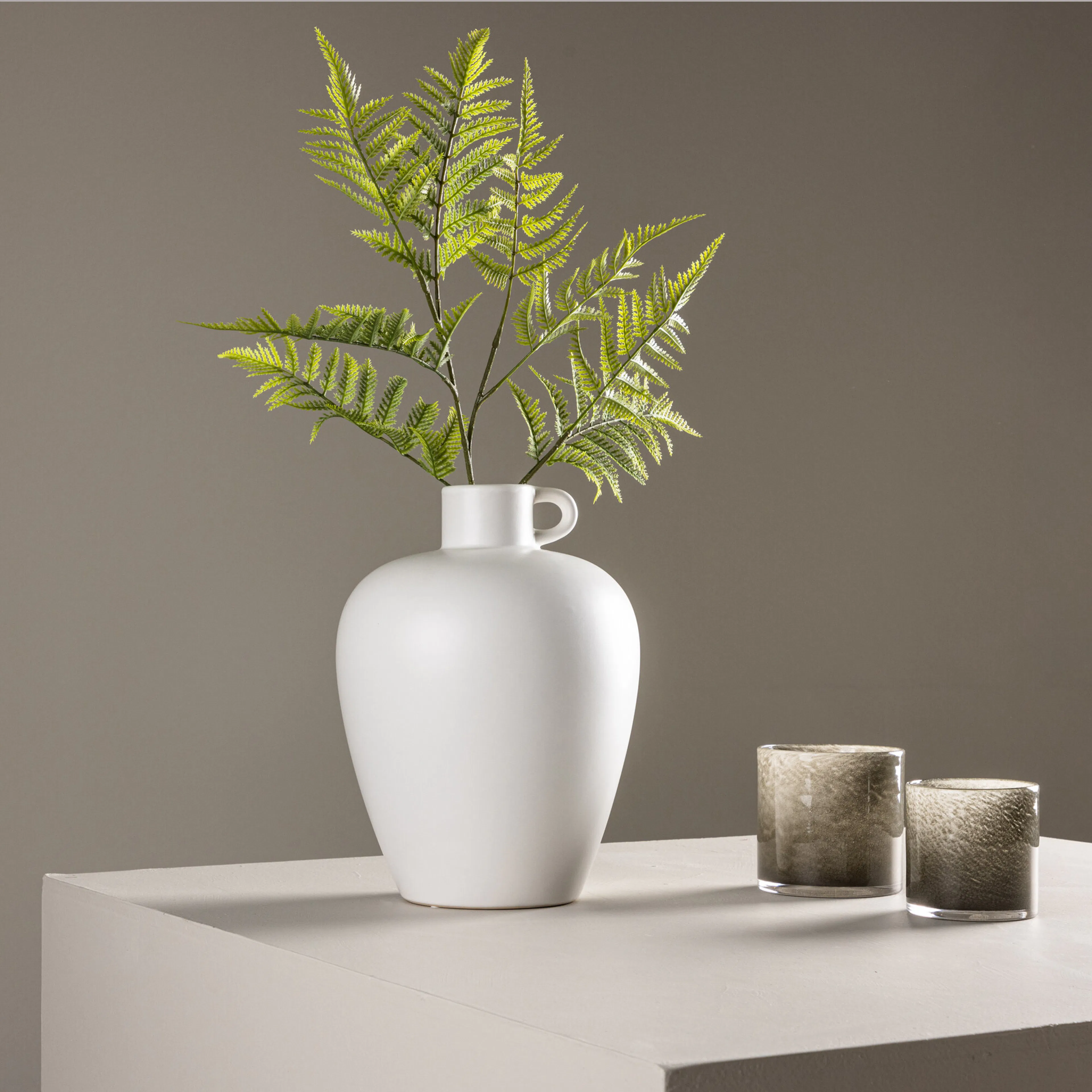 Cent Vase - Offwhite  -24*24*33cm Vit
