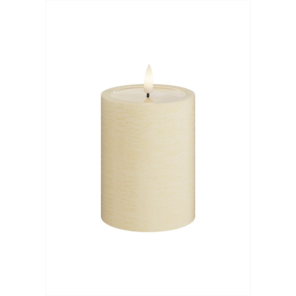 LED-Blockljus UNIQUE Candles 7,5x10 cm