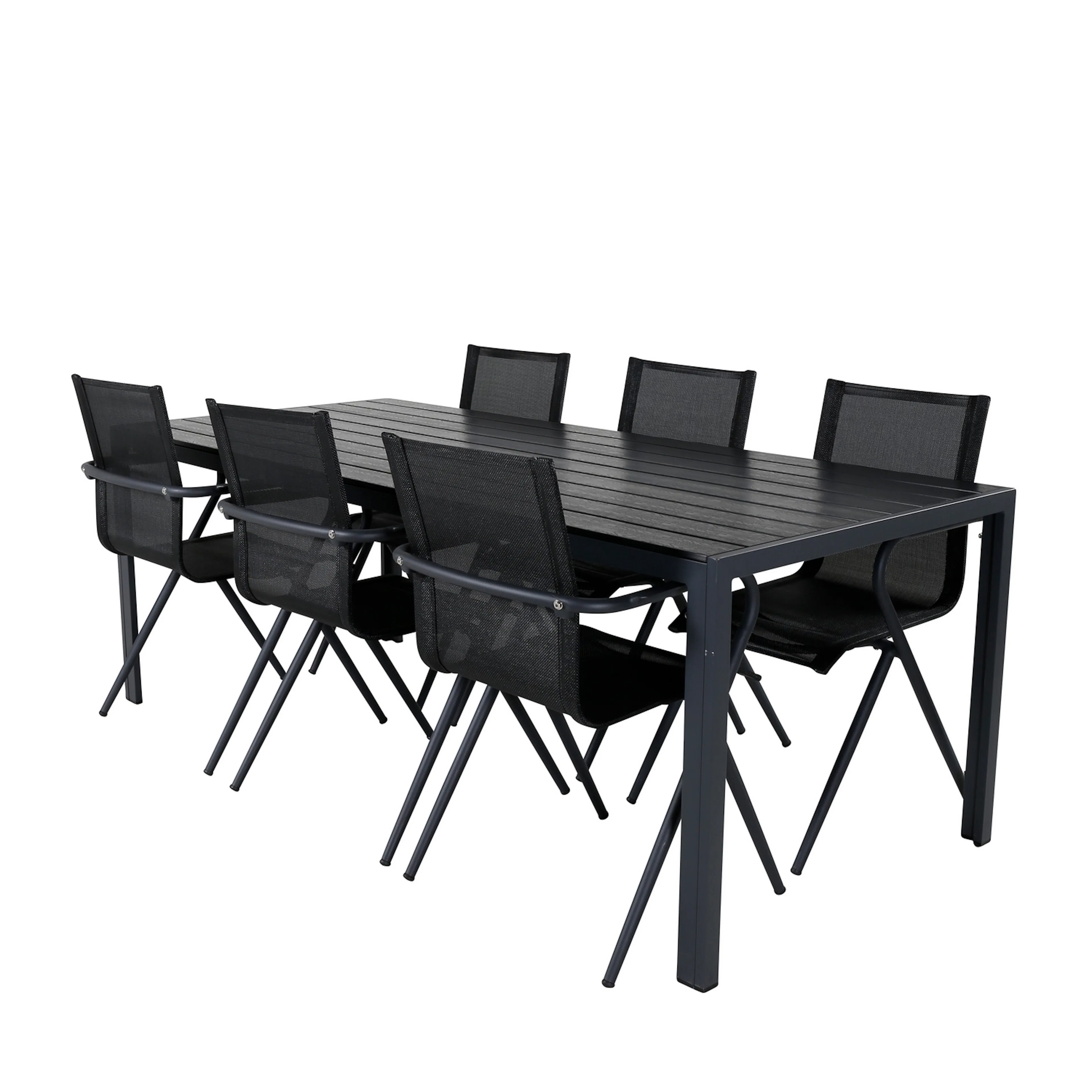 Break Table 205*90 - Black/Black+Alina Dining Chair - Black Svart