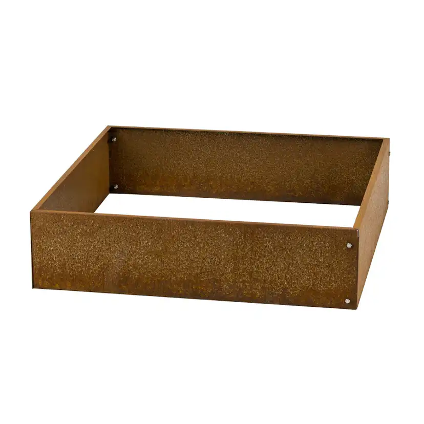 Odlingsram Recal Cortenstål 75x75x19 cm