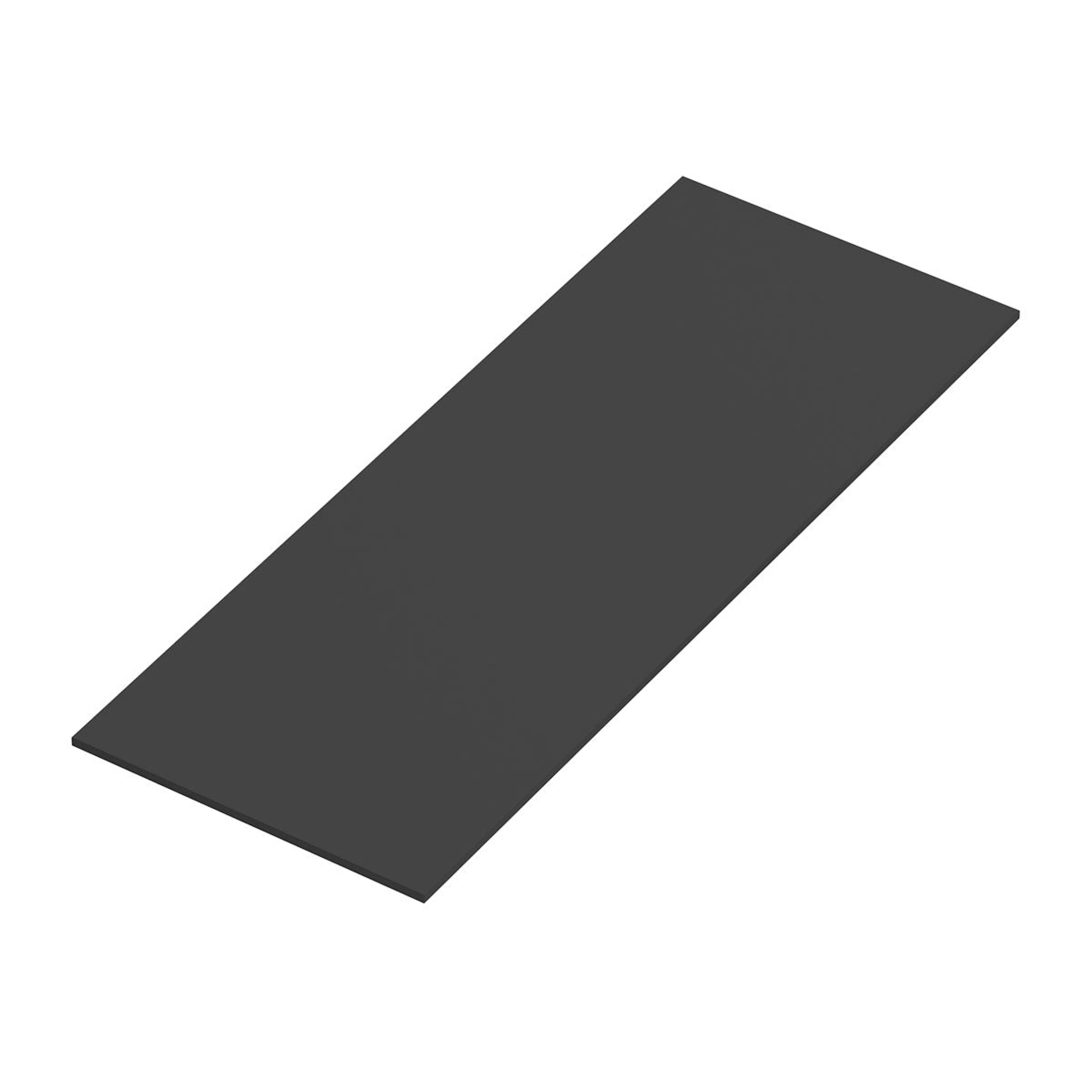 Bänkskiva Solid Surface Tenfors 120x45 cm Svart Matt