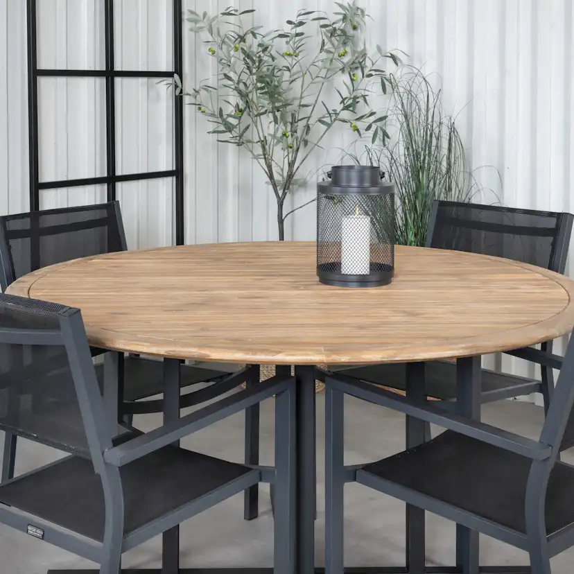 Matgrupp Venture Home Zurc med 4 Curz Stapelbara Matstolar