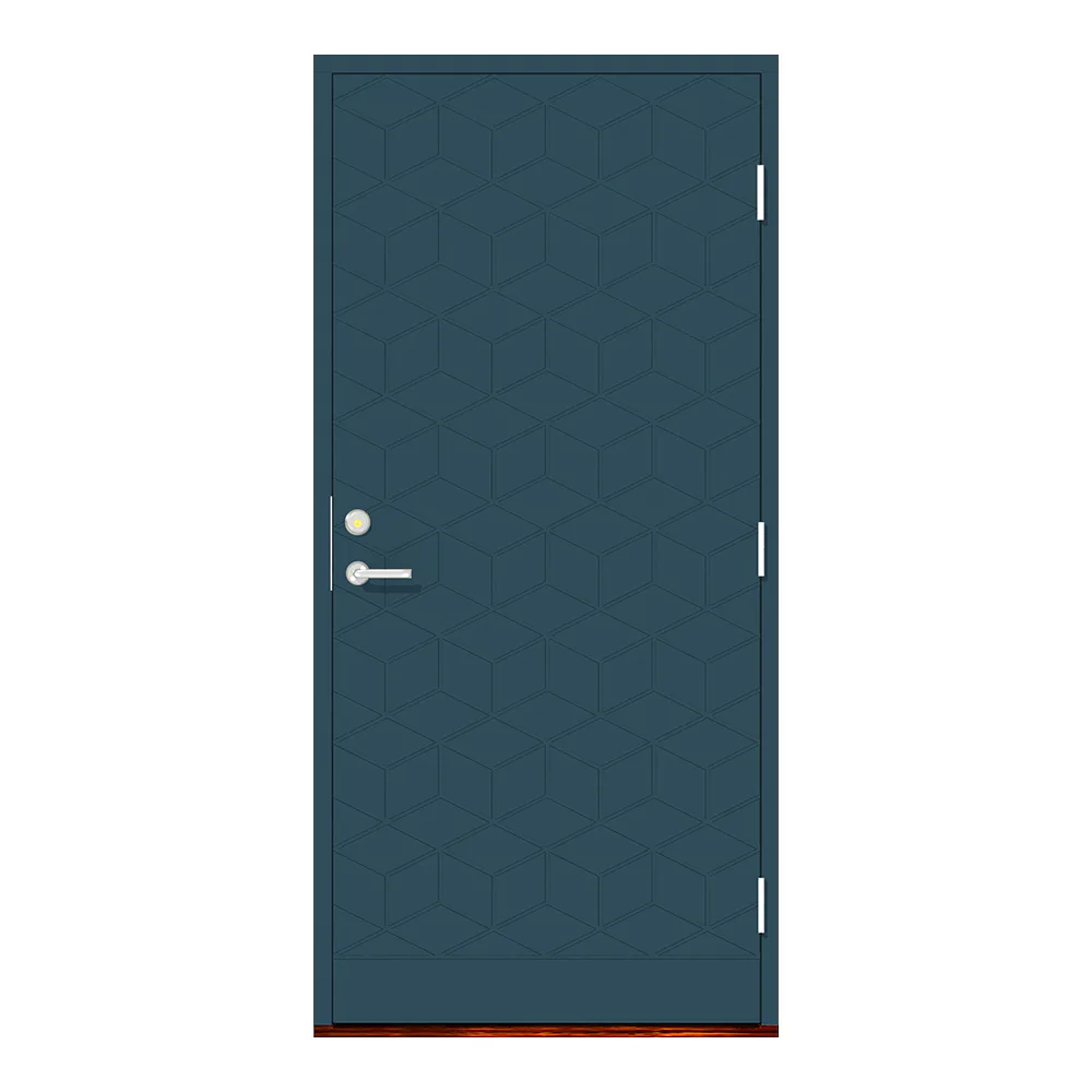 Heden Blå 90x200 Vänster S 6020-B BxH: 90x200 cm, Blå, Vänsterhängd