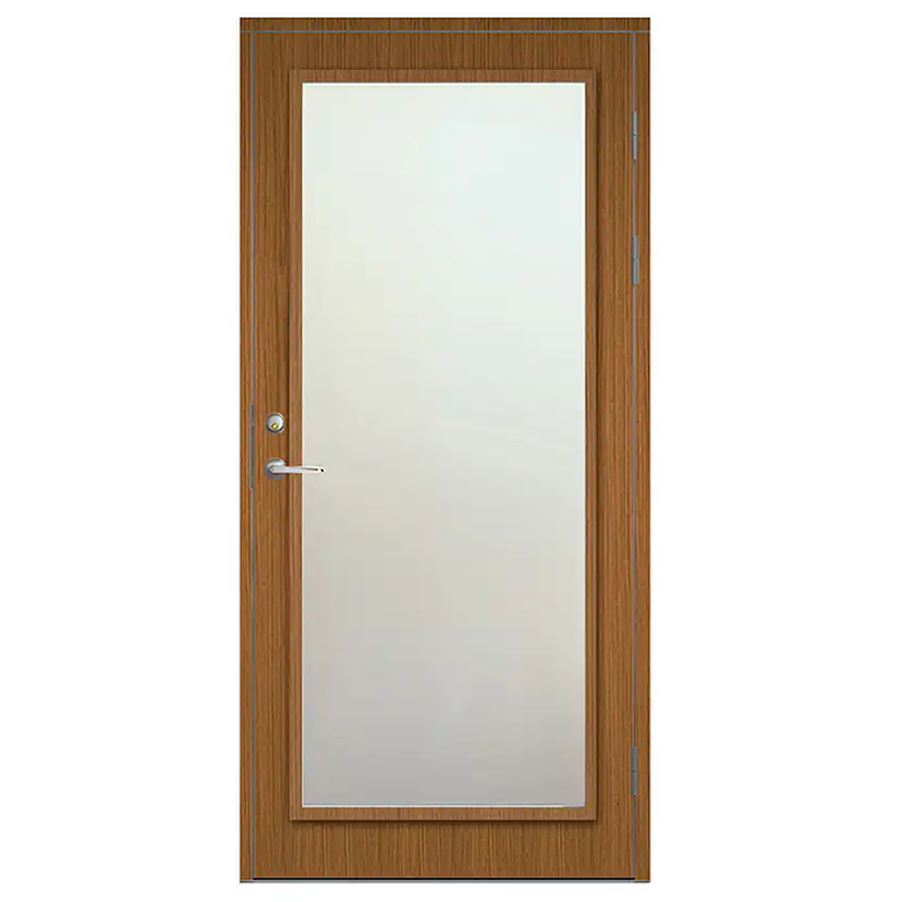 Ytterdörr SnickarPer 517G Teak Klarglas