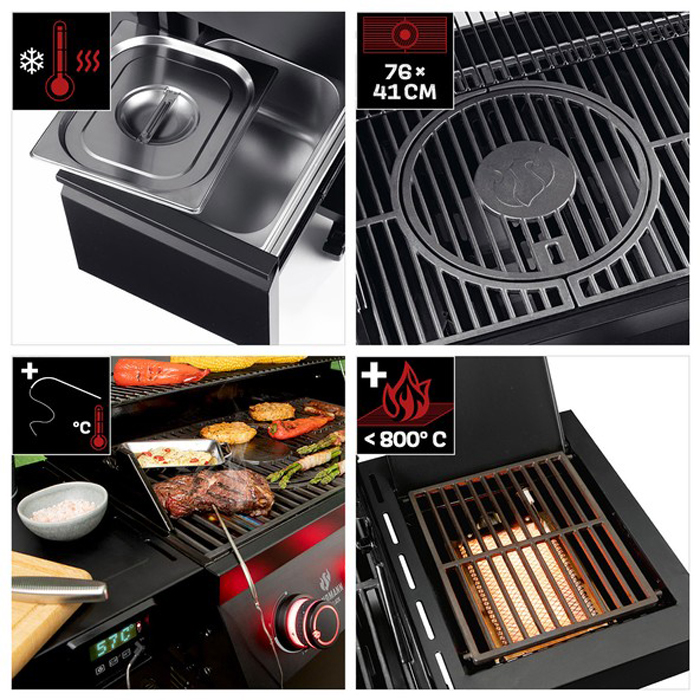 Gasolgrill Landmann Cool Black MaxX 4.1