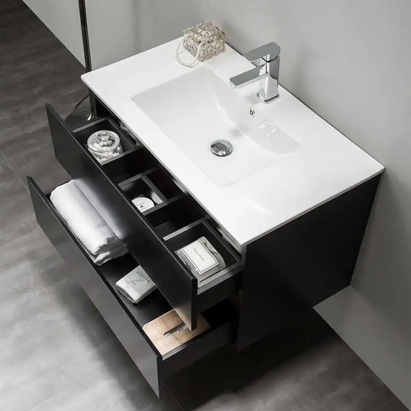Tvättställsskåp Bathlife Eufori Svart