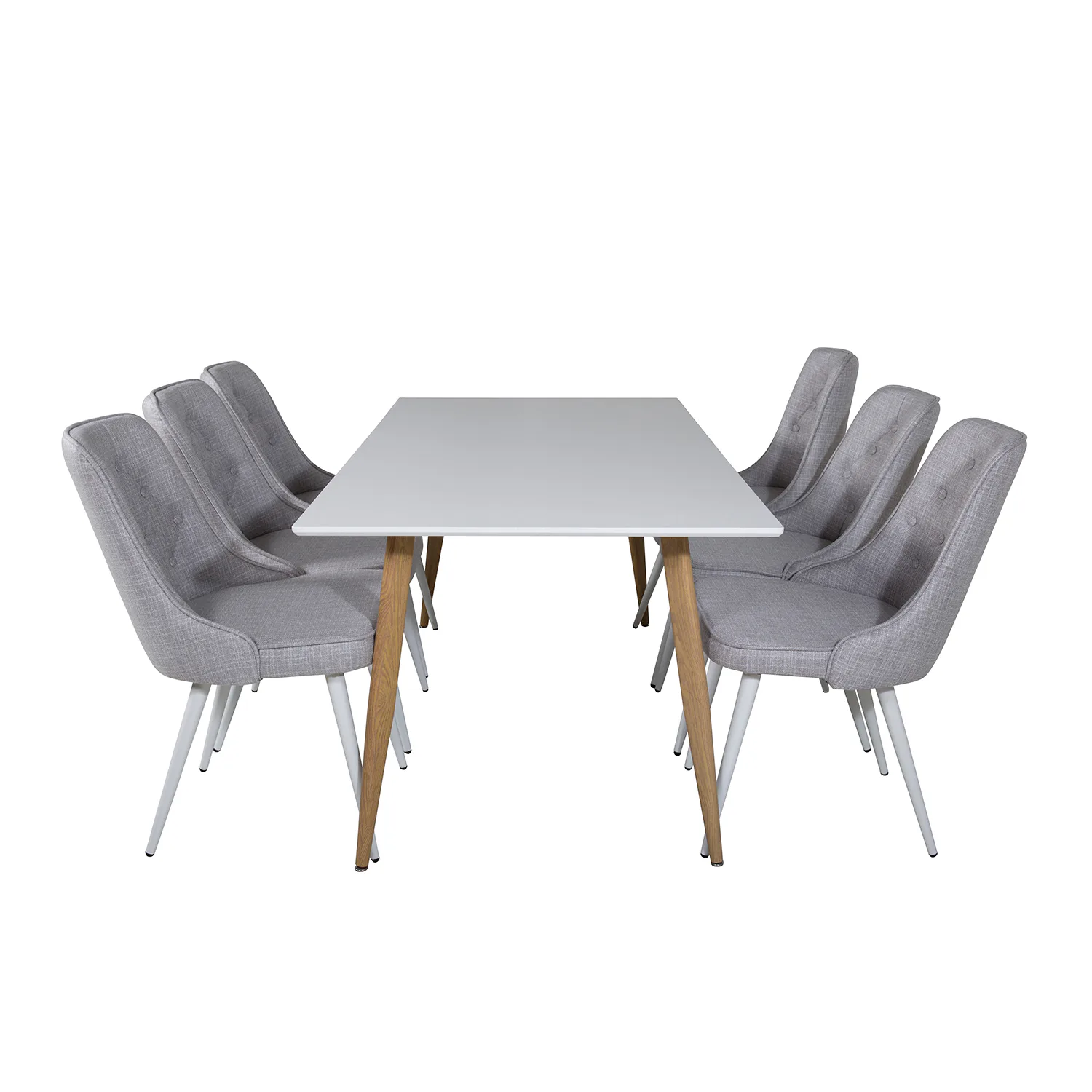 Matgrupp Venture Home Pobbie med 6 Vera Stolar Polyestertyg