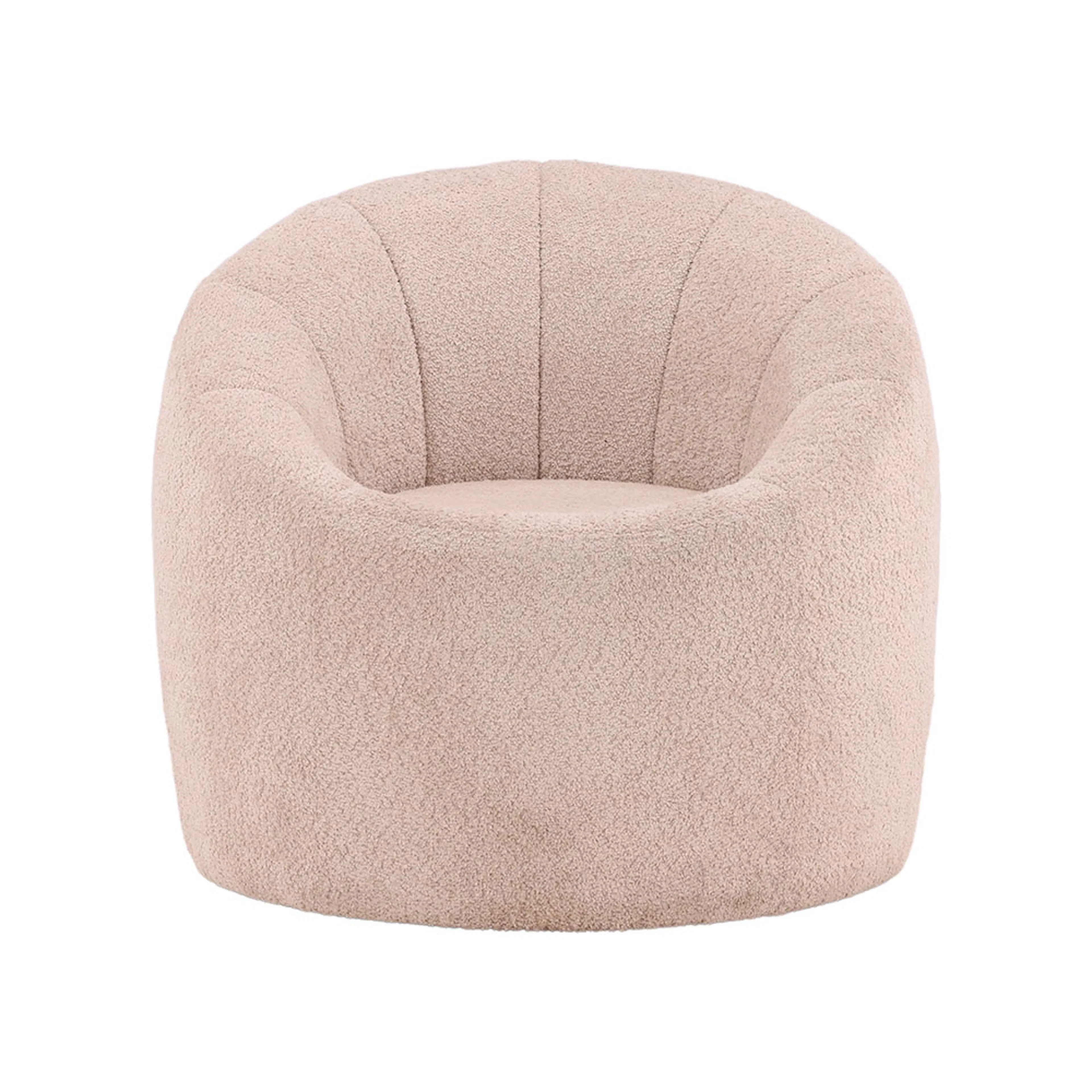 Warren Single Sofa - Beige / Beige Boucle Beige