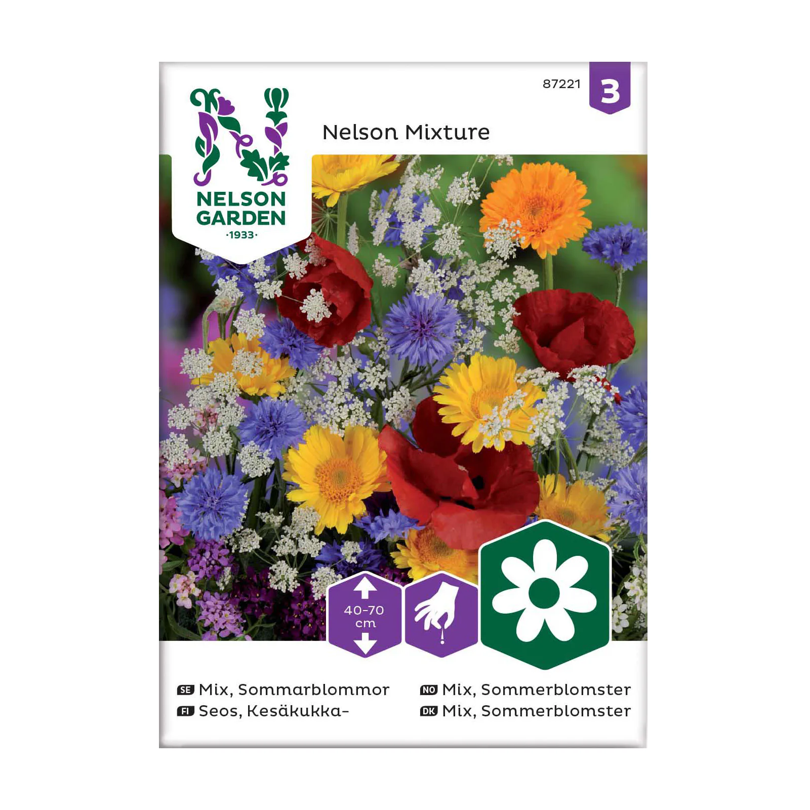 Frö Sommarblommor Nelson Garden Mix