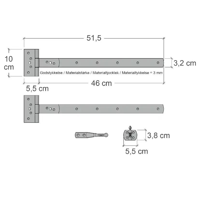 Enkelgrind PLUS Slot inkl. Beslag