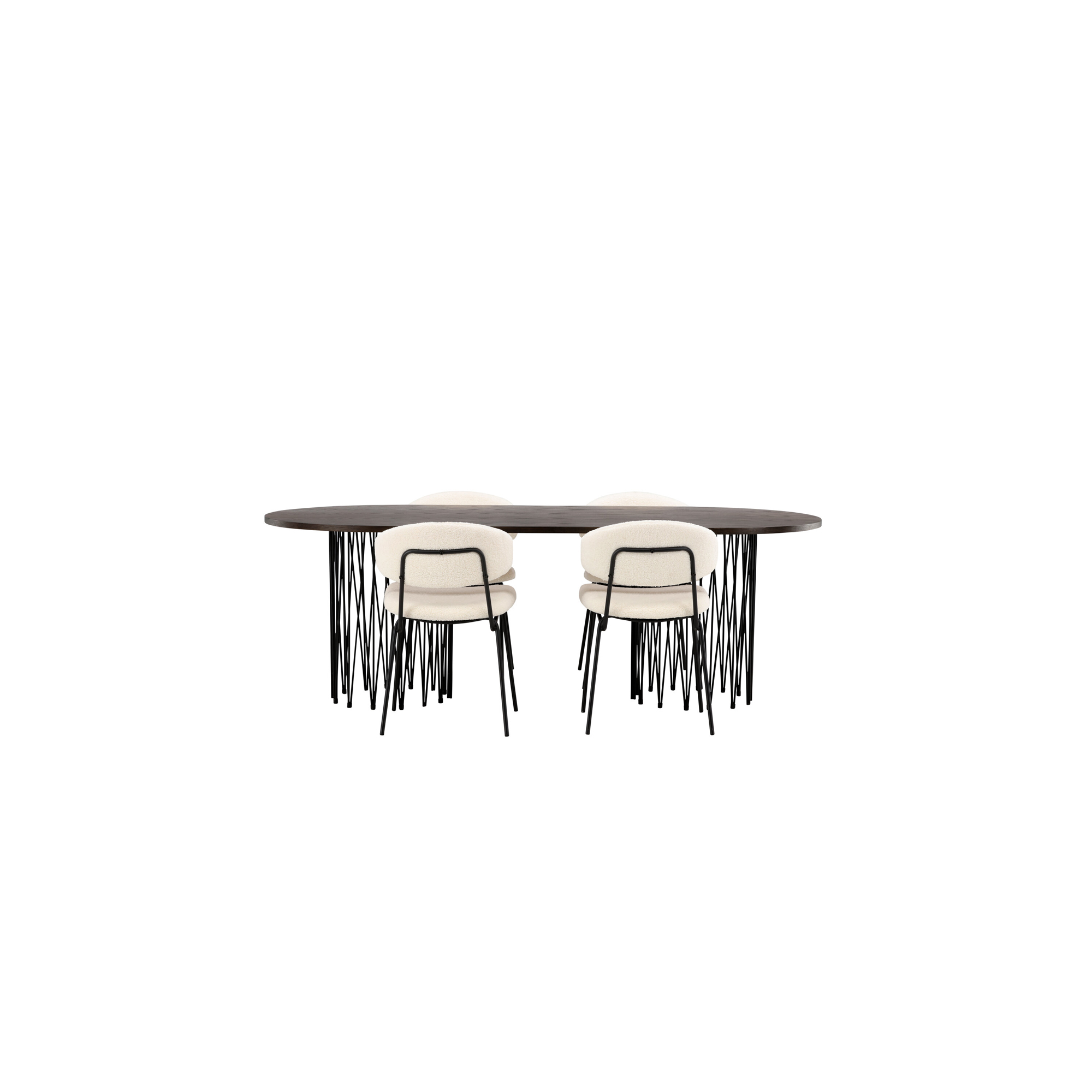 Matgrupp furniture/fashion Stone med 4 Chico Stolar