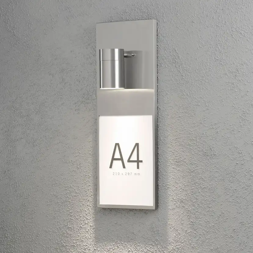 Vägglykta Gnosjö Konstsmide Modena GU10 Text Ruta