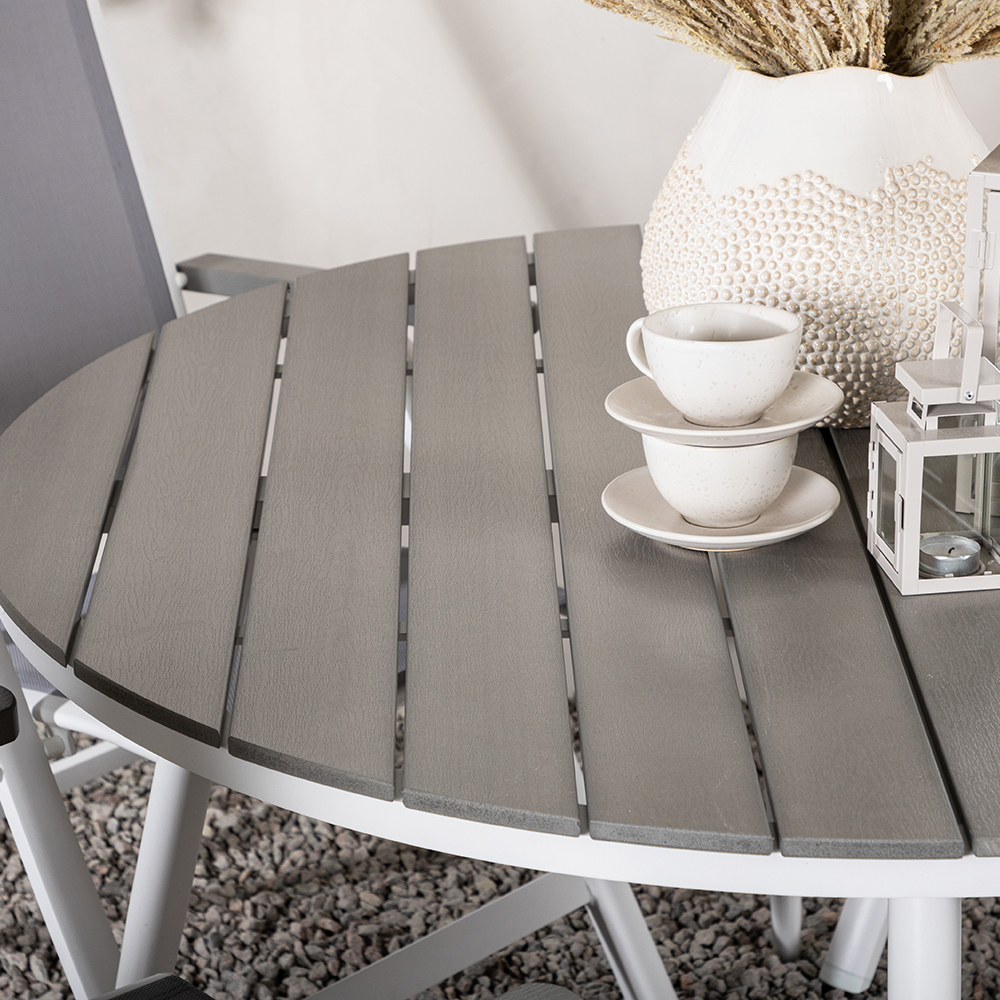 Matgrupp Venture Home Break Ø120 cm med 4 Albany Stolar