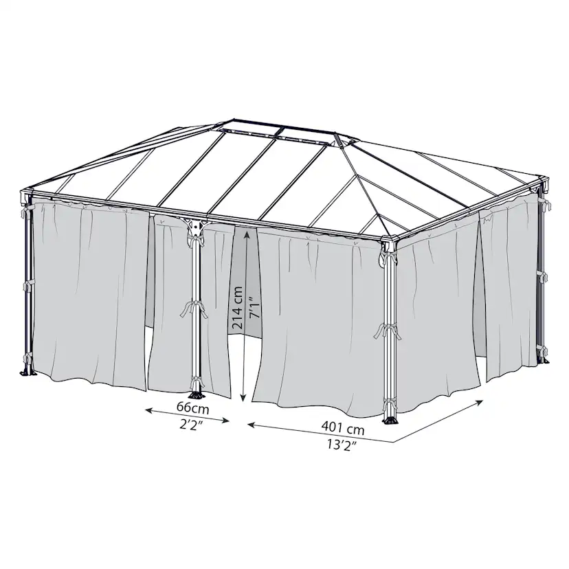 Gardinset Canopia by Palram till Martinique 5000