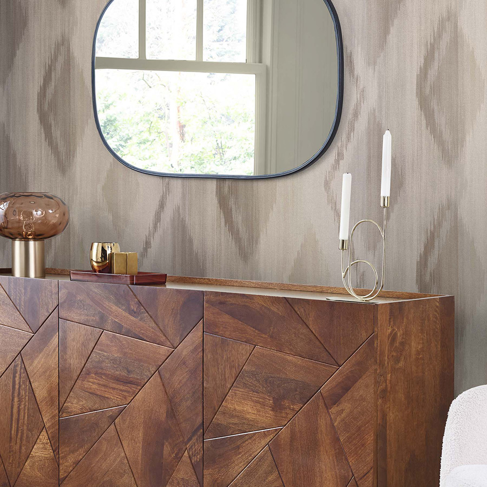 Tapet NEXT Abstract Ikat Neutral