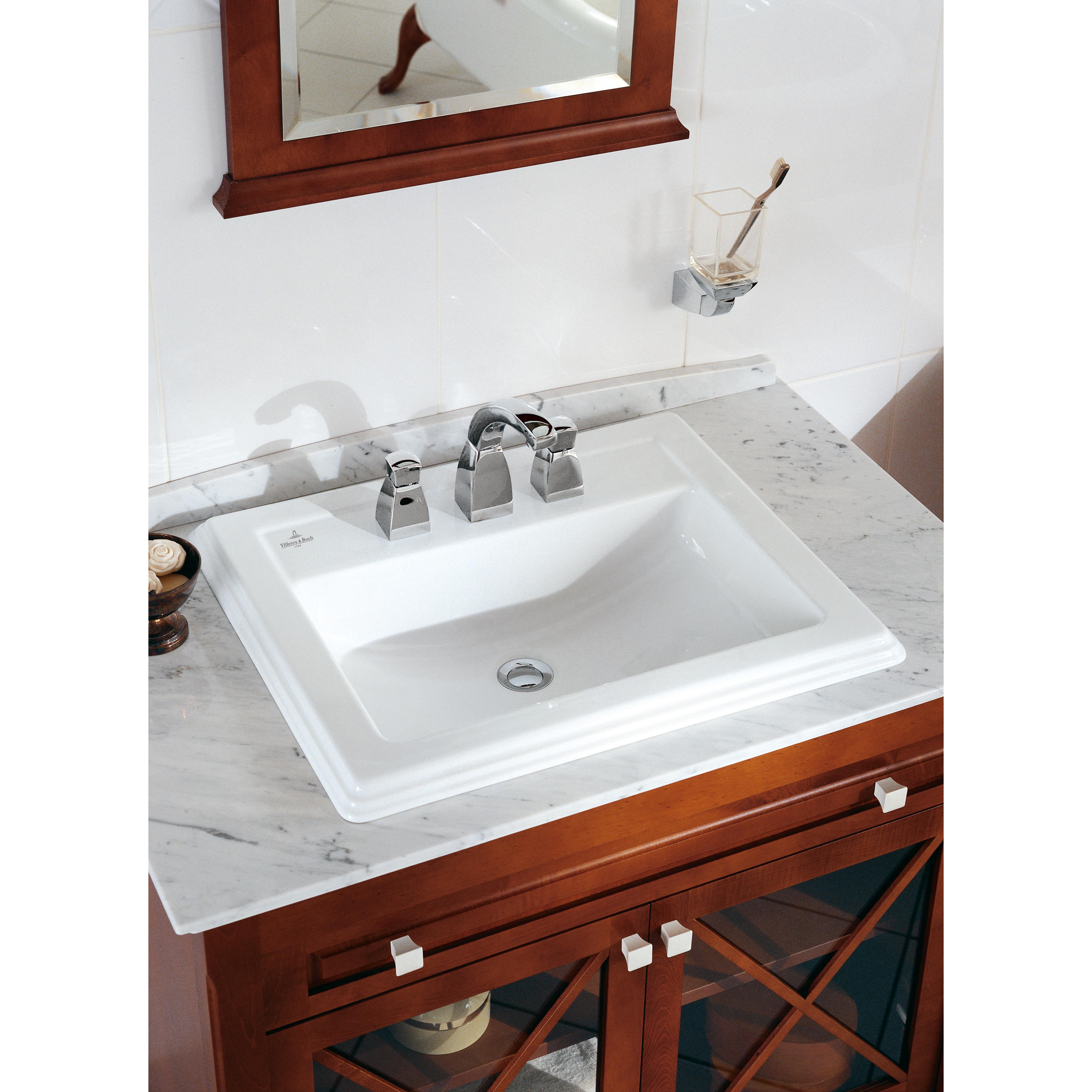 Tvättställ Villeroy & Boch Hommage Inbyggt 630 mm Med Bräddavlopp