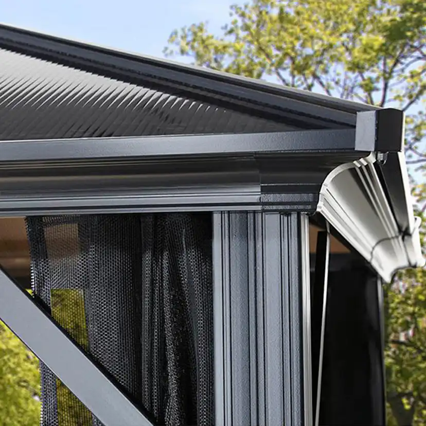 Pergola gop Meridien 18 m² för Altan Inkl Myggnät