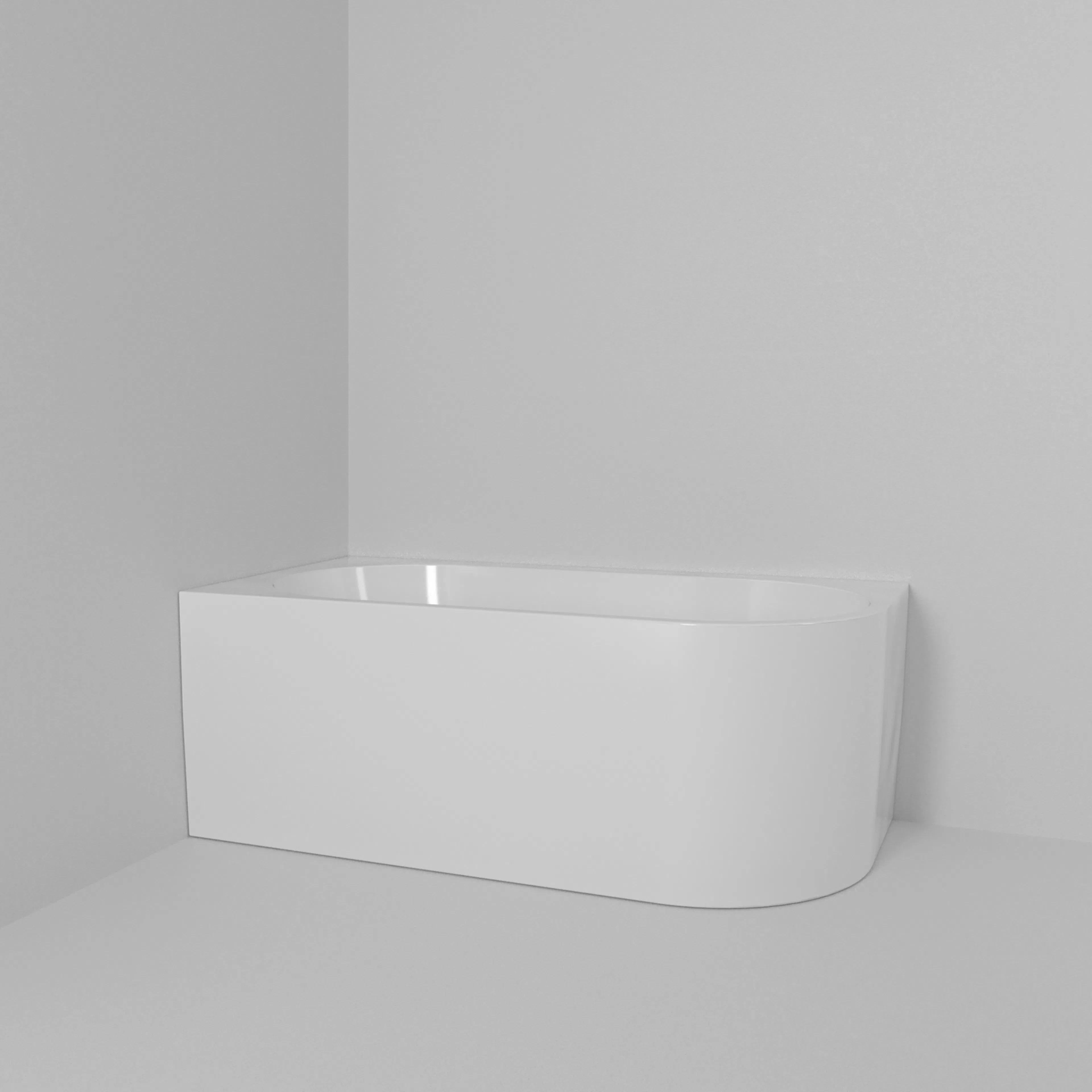 Badkar Ihre 160x80x59,5 vit vä Vänster, Utan Blandare