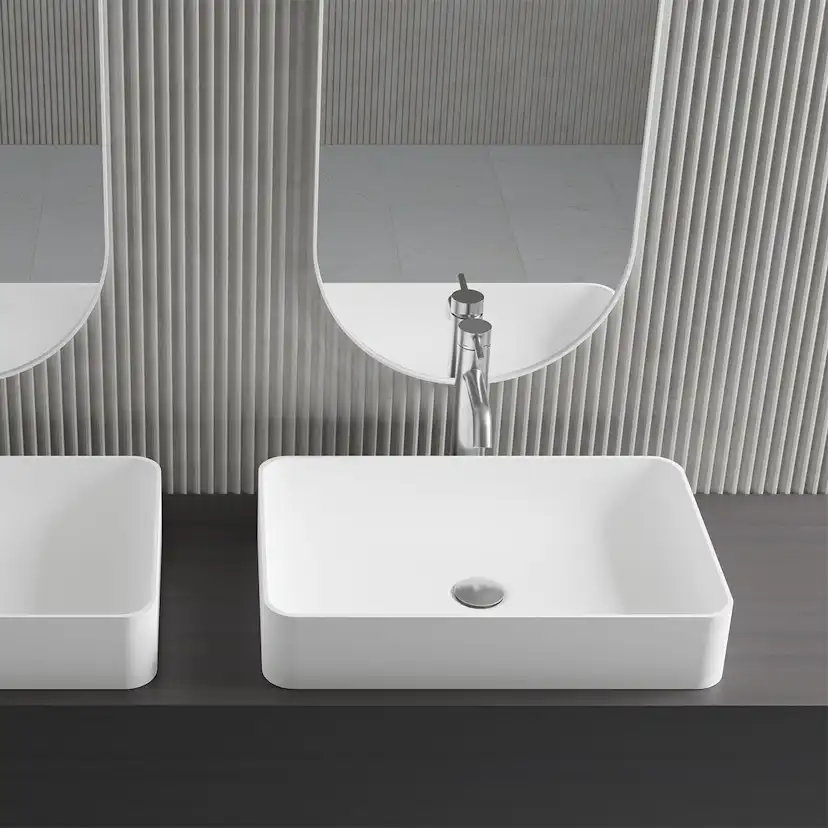 Tvättställsblandare Scandtap Steel Wave High