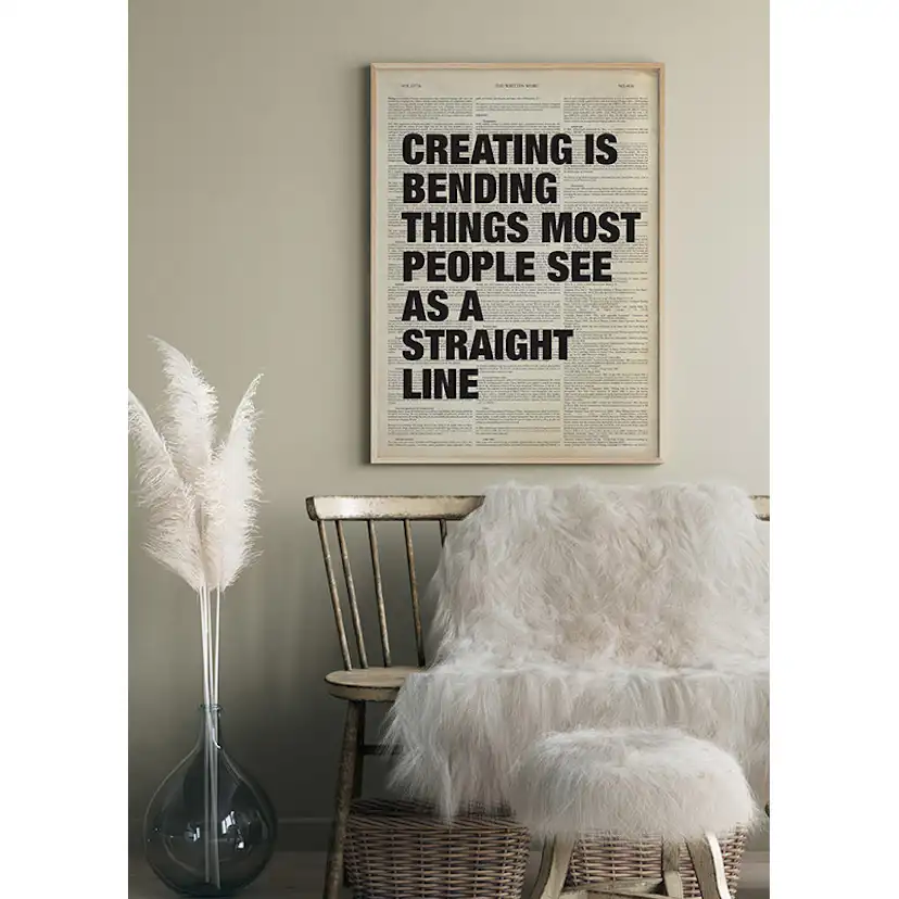 Poster Gallerix Creating Is Bending