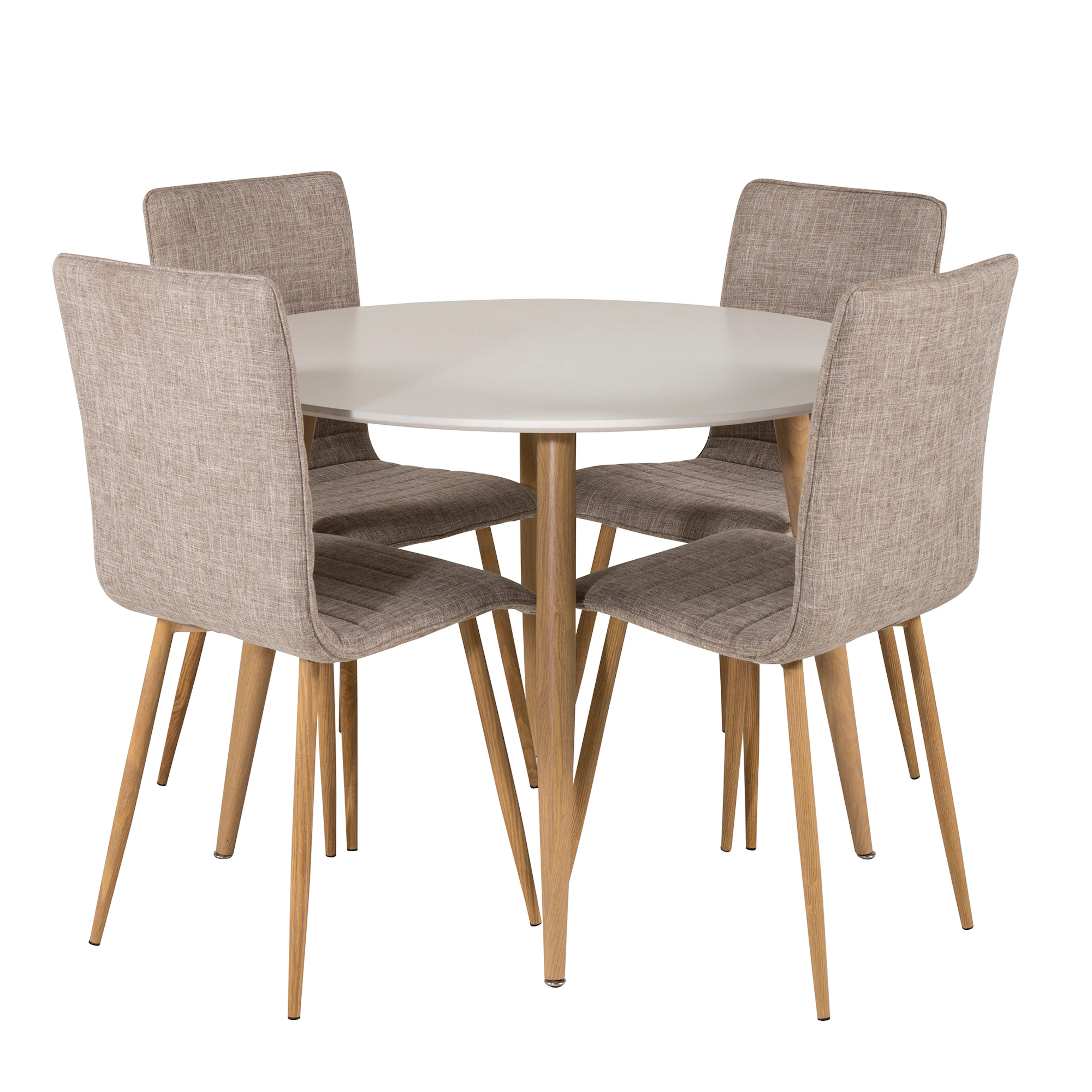Plaza Round Dining Table+Windu Lyx Dining Chair Vit