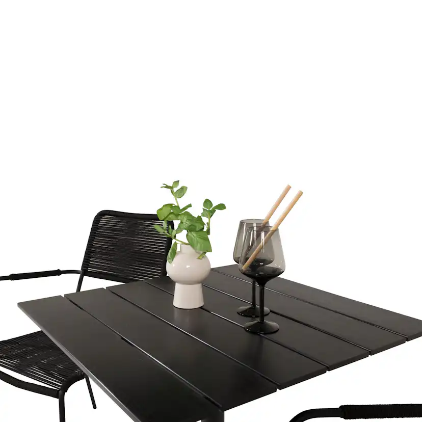 Cafégrupp Venture Home Coco med 2 Leon Karmstolar