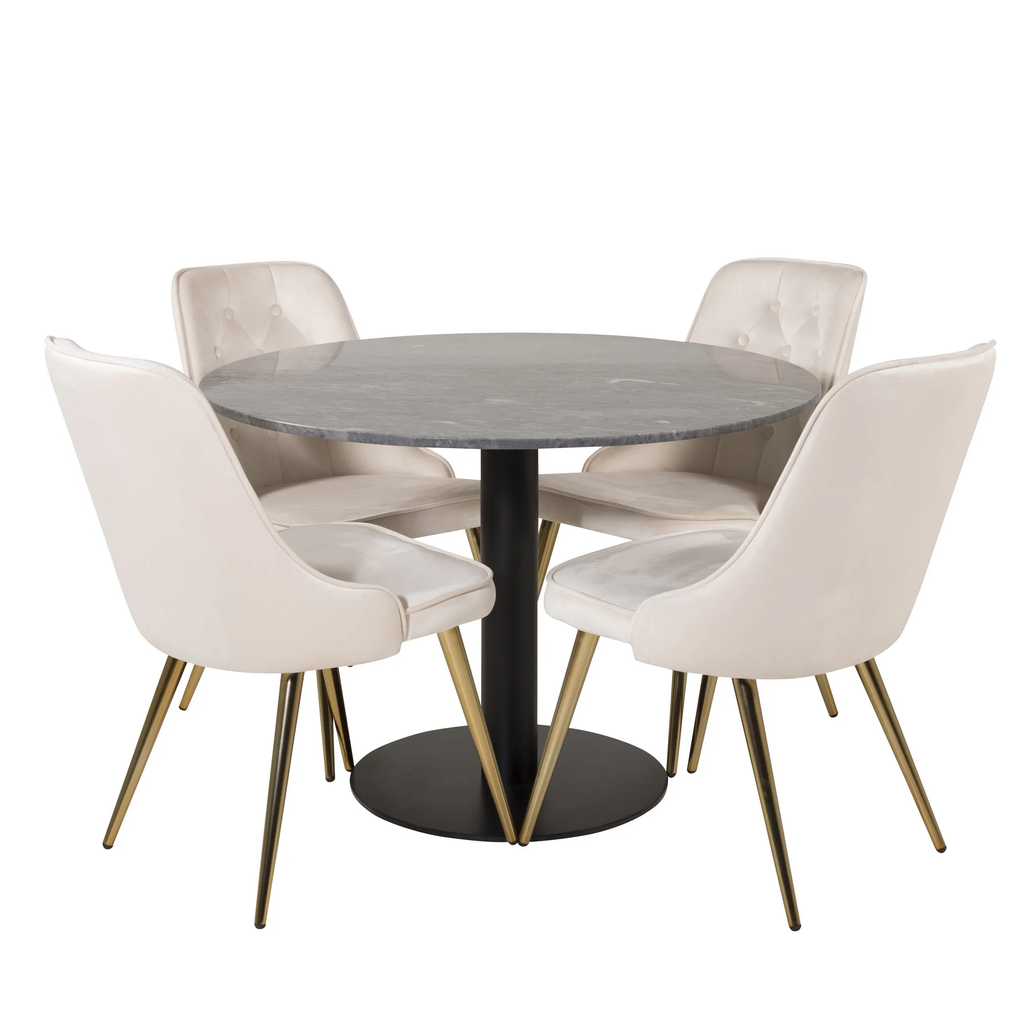 Svart/Beige/Mässing