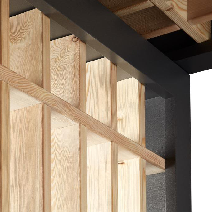 Vindskydd gop Block BS 220 Timber