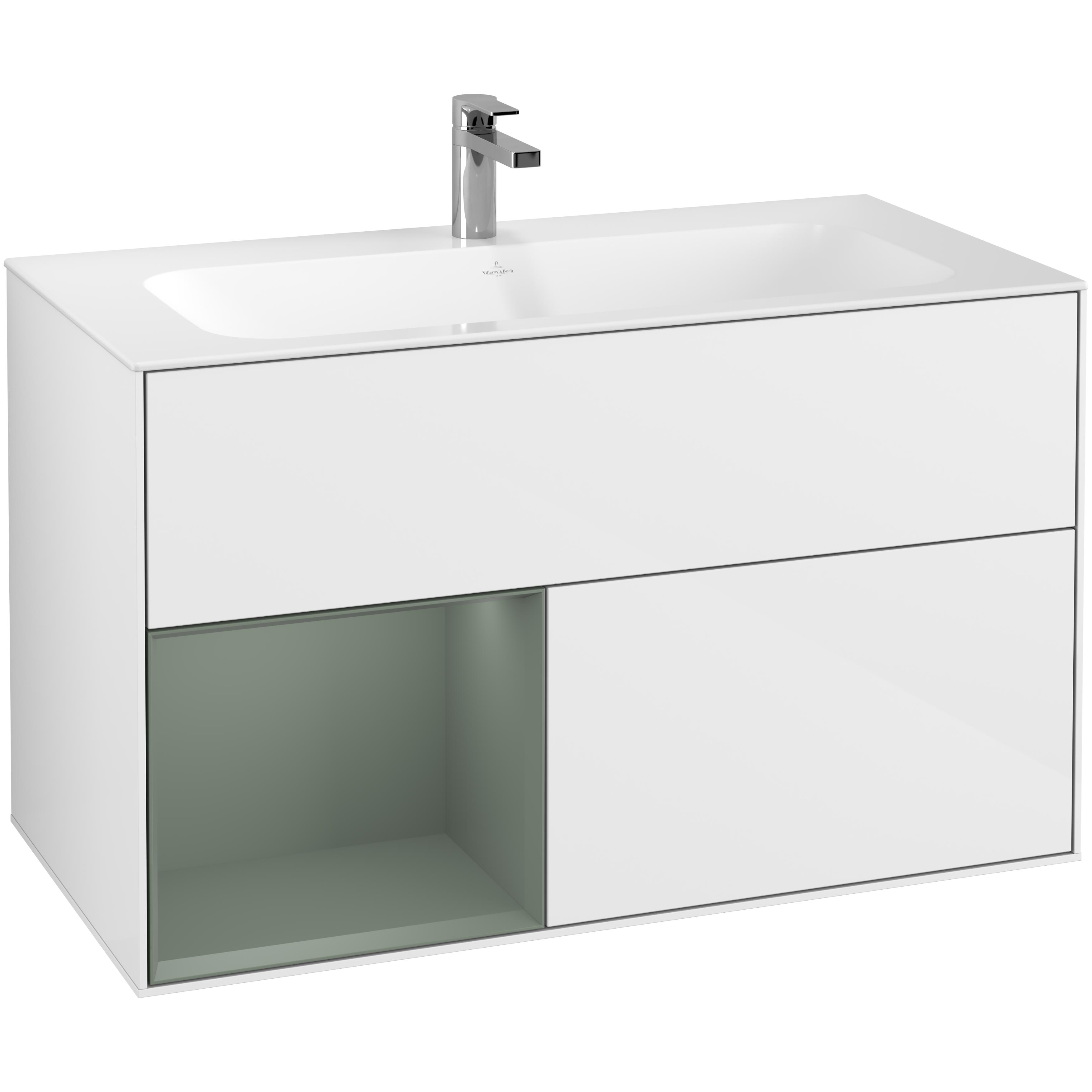 Tvättställsskåp Villeroy & Boch Finion med 2 Lådor och Hylla för Inbyggt Tvättställ