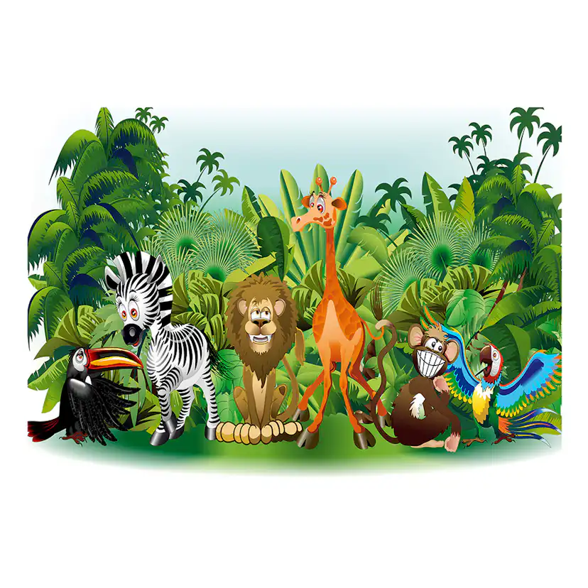 Fototapet Arkiio Jungle Animals