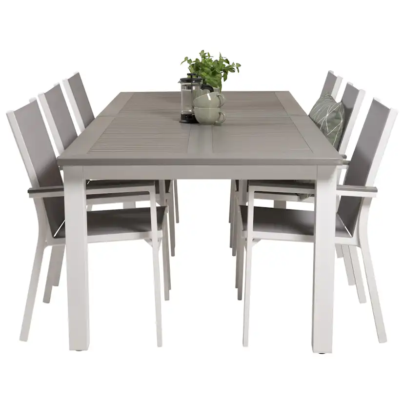 Matgrupp Venture Home Aleyna 224/324 med 6 Pincy Stolar