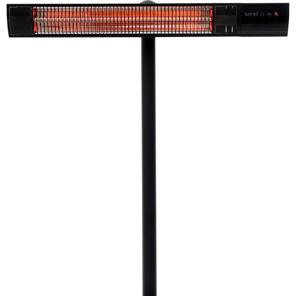 Infravärmare SunRed RD-DARK-25S Terrassvärmare, Stående Design i Svart, 2500 W