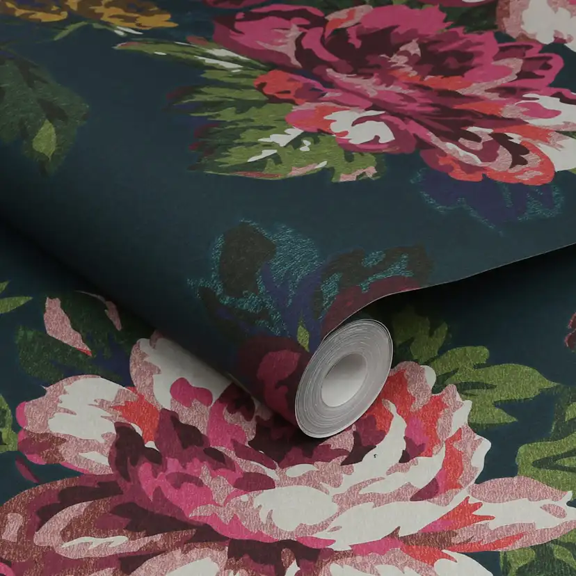 Tapet Joules Invite Floral Peacock