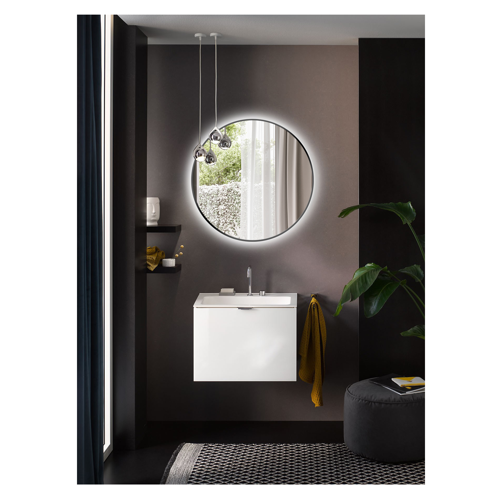 Spegel Bathlife Spira med LED Belysning