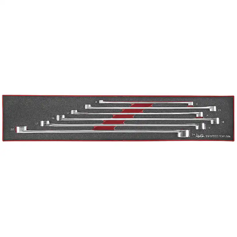 Ringnyckelsats 6 delar Teng Tools TEXFL06
