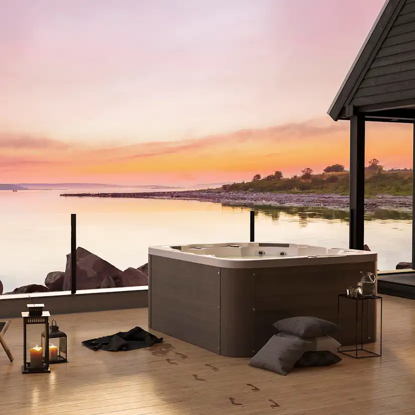 Spabad Westerbergs Sandhamn 42 Jets Vit med Lock