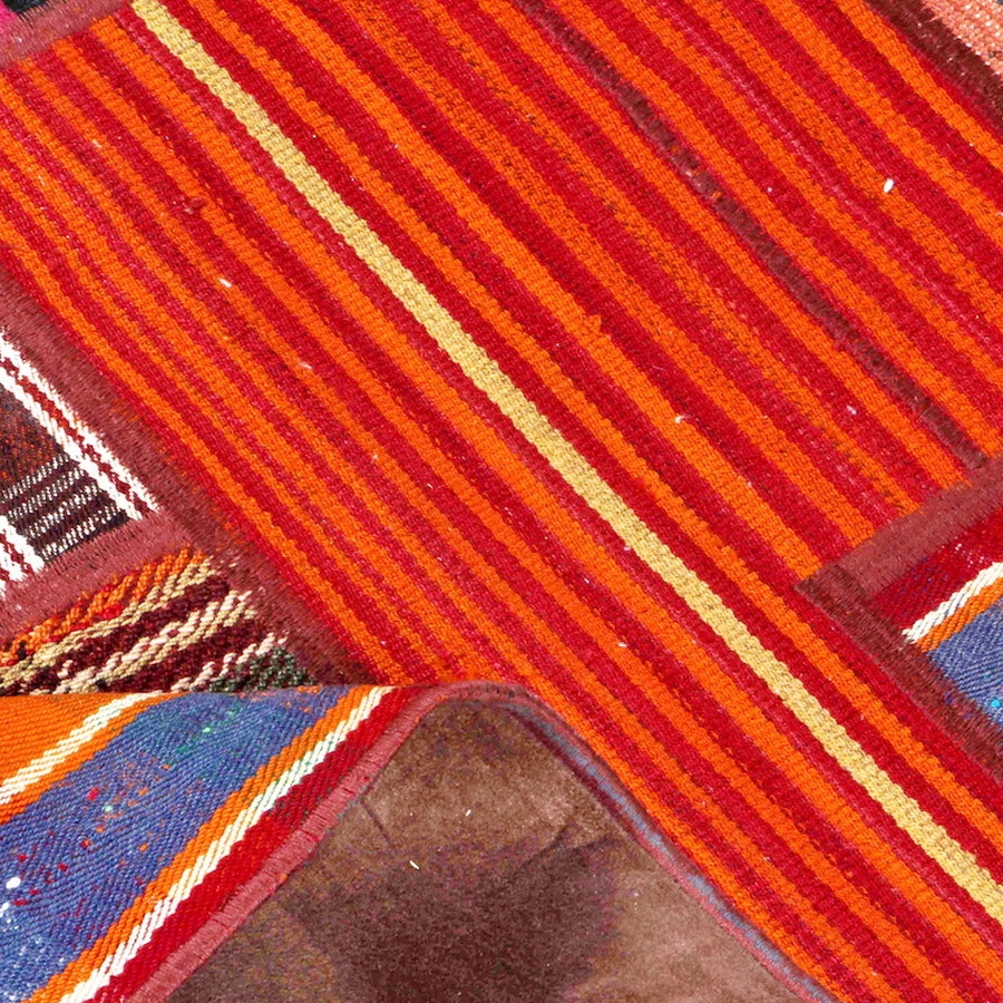 Persisk Patchworkmatta Arkiio 752101 Kelim Flerfärgad 153x206