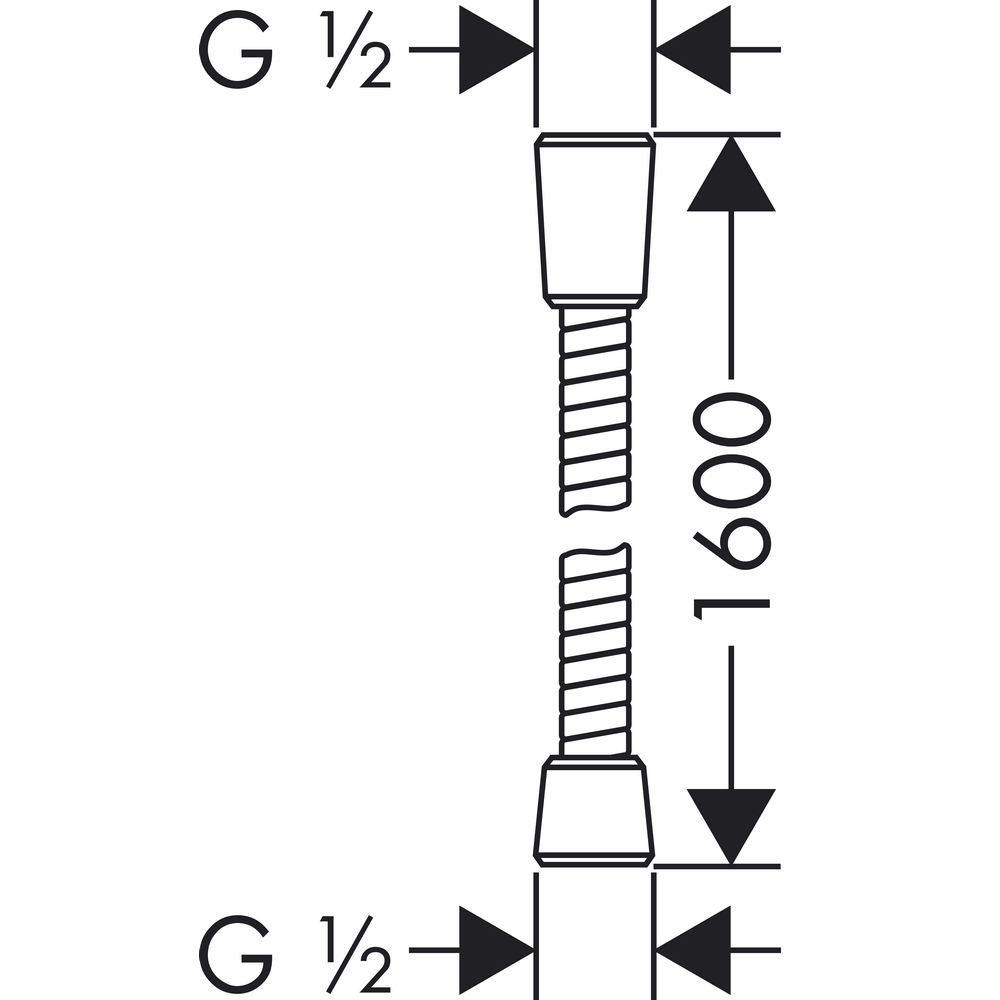 Duschslang Hansgrohe Sensoflex