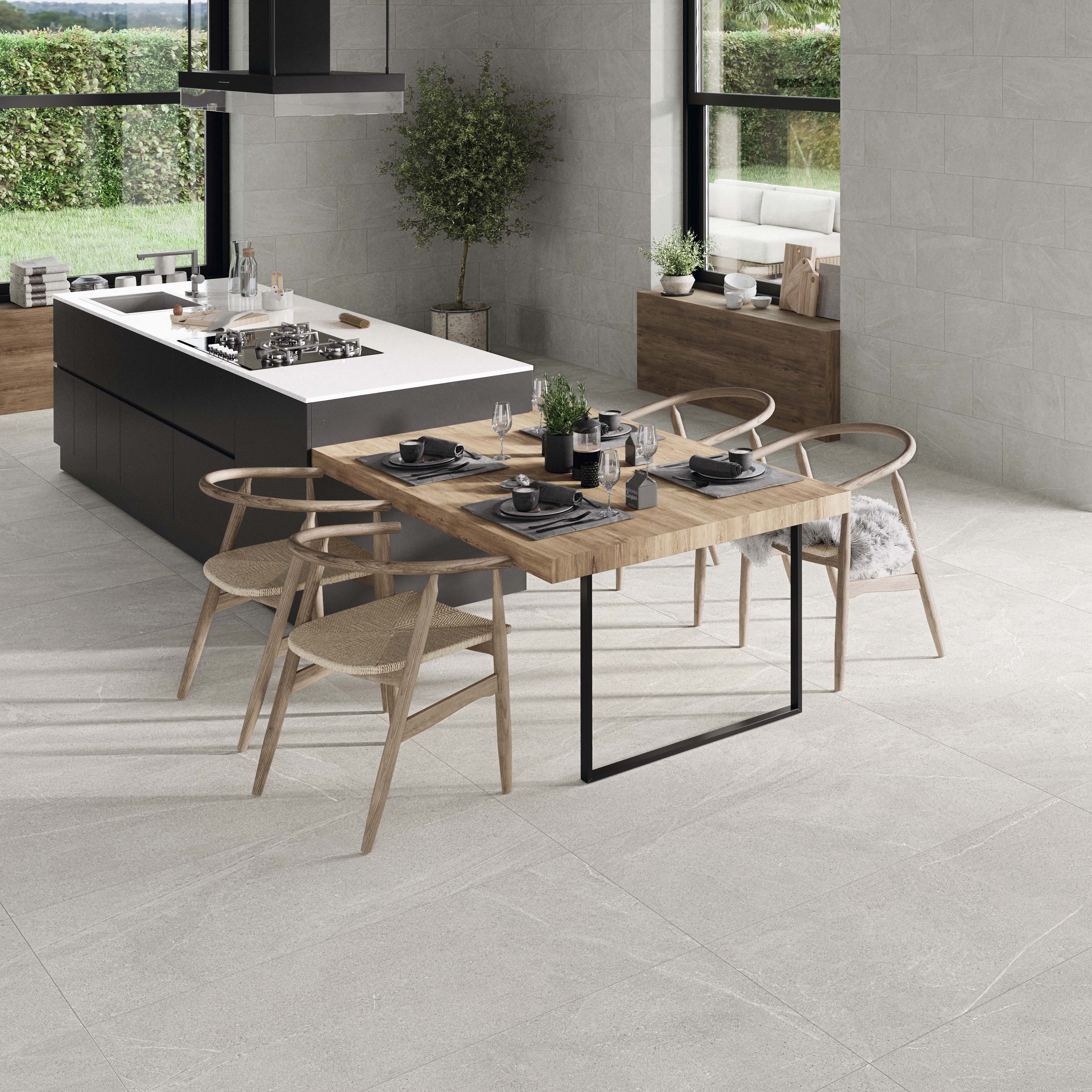 Klinker Tenfors Bellevue White Marmor Matt 60x60 cm