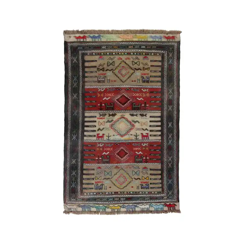Persisk Nålmatta Quchan Kelim 113x176